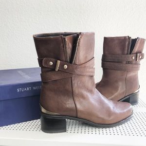 Brand New Stuart Weitzman Slamdunk Moto Boots
